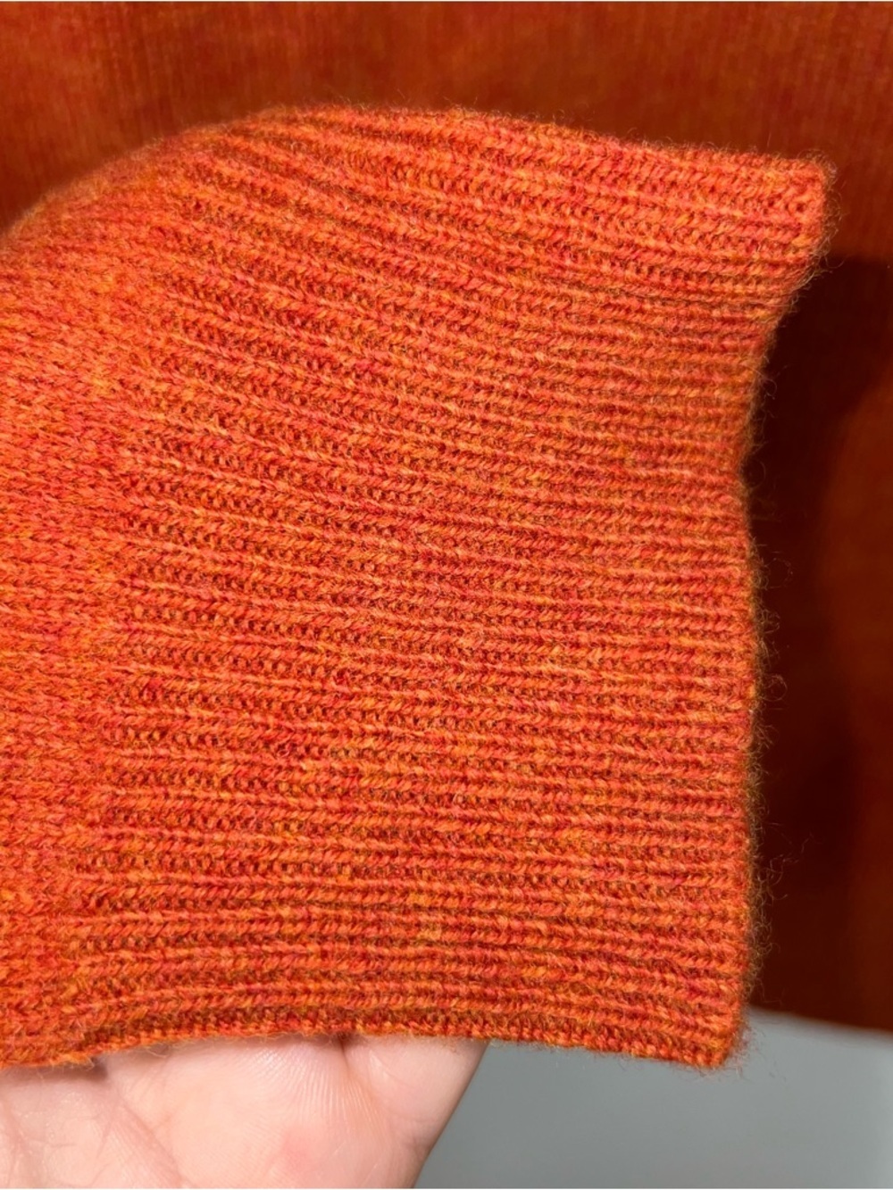 Polo by Ralph Lauren V-Neck Sweater - Rust Orange with Green Pony - Picture 8 of 12